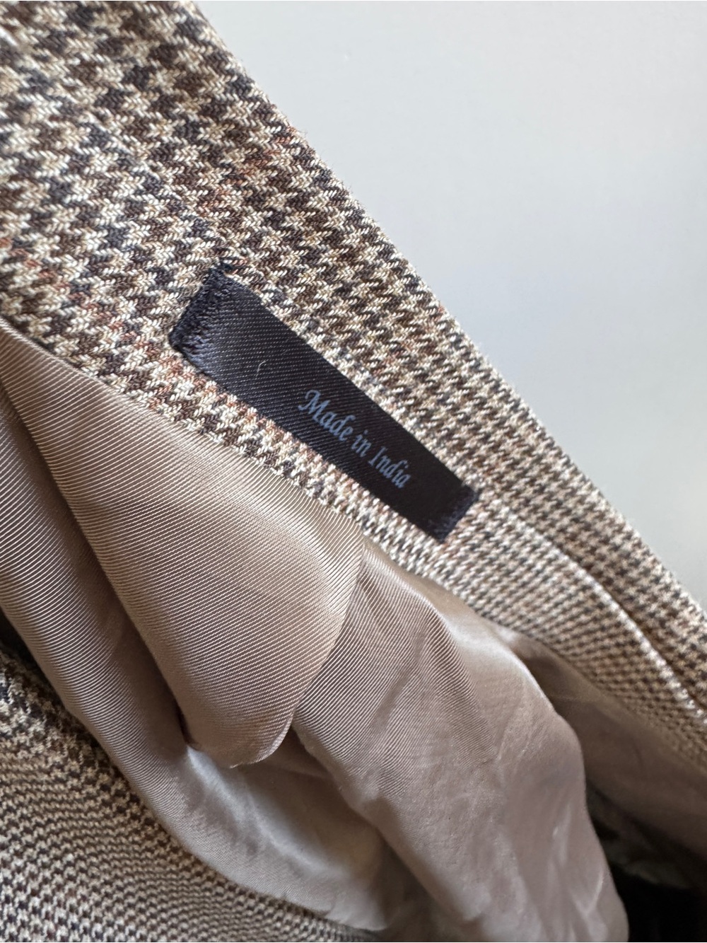 Vintage green label Lauren Ralph Lauren Tan Glen Plaid Sport Coat - Picture 9 of 14